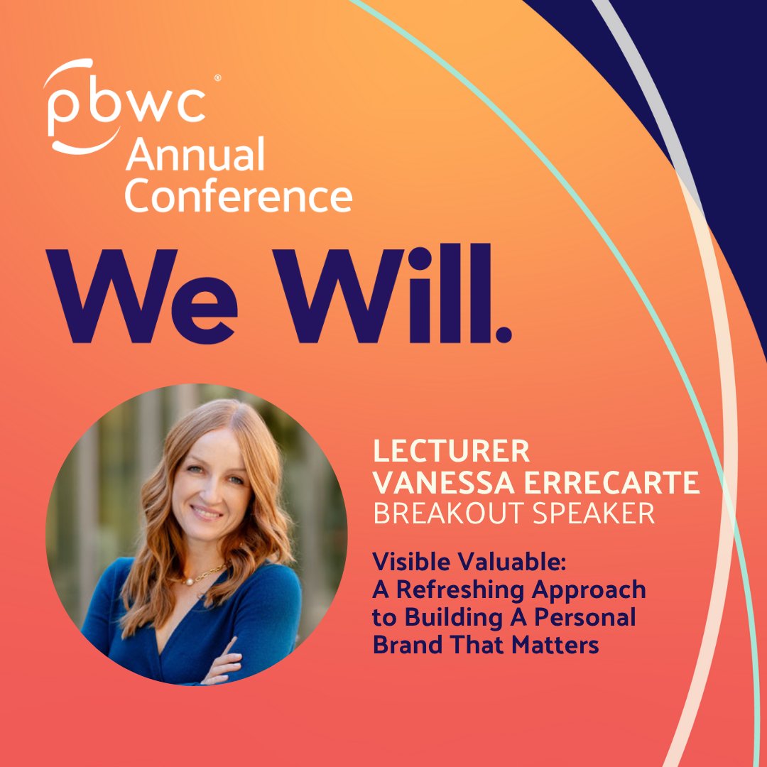 Ready to be seen &amp; valued? Join Vanessa Errecarte for her #PBWC2025 virtual breakout session, "Visible Valuable: A Refreshing Approach to Building a Personal Brand That Matters." 
#WeWill
Access on-demand sessions for $150 on 6/19, and networking on 6/20: ow.ly/nhfb50VZvZQ