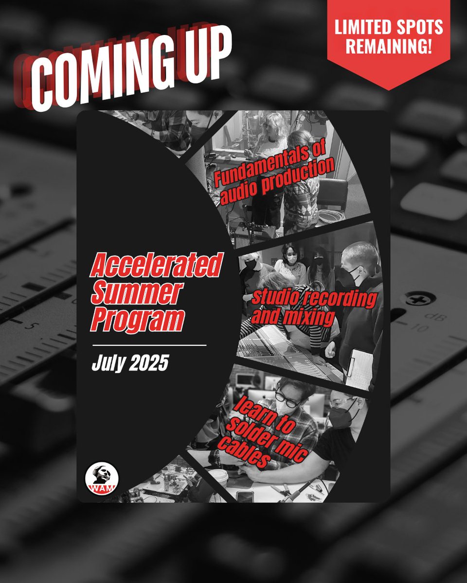 🎙️ What’s Happening at WAM 🎶
There’s so much happening behind the scenes at Women’s Audio Mission!
#WomensaudioMission #Changingthefaceofsound