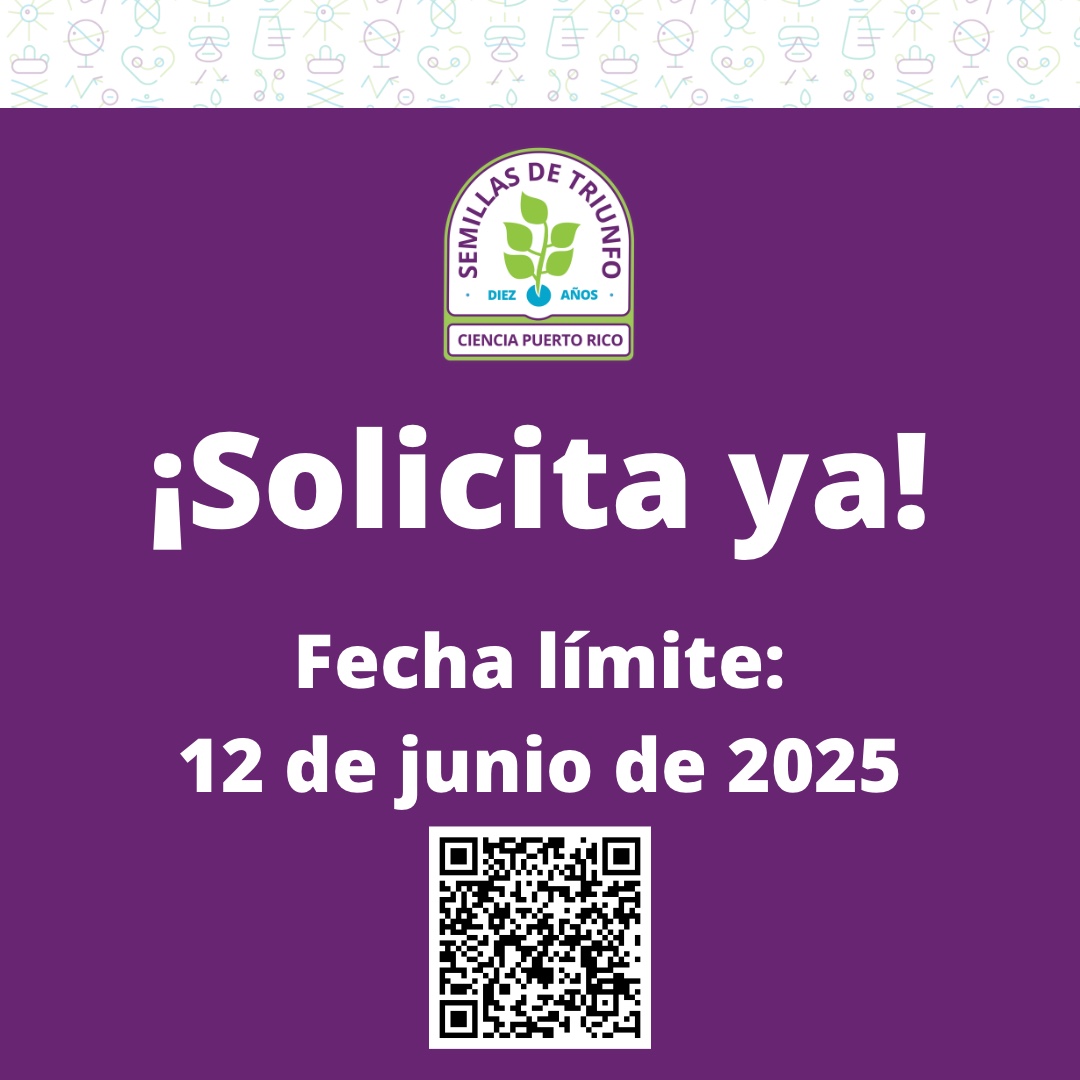 ¡Buscamos voluntarios para el ciclo 2025-2026 de #SemillasDeTriunfo! Aquí puedes participar como Mentora STEM o Facilitadora de logística. La fecha límite para solicitar es el 12 de junio de 2025 o hasta que se llenen todos los espacios.🌱💜 Solicita aquí: bit.ly/VoluntariadoSe…