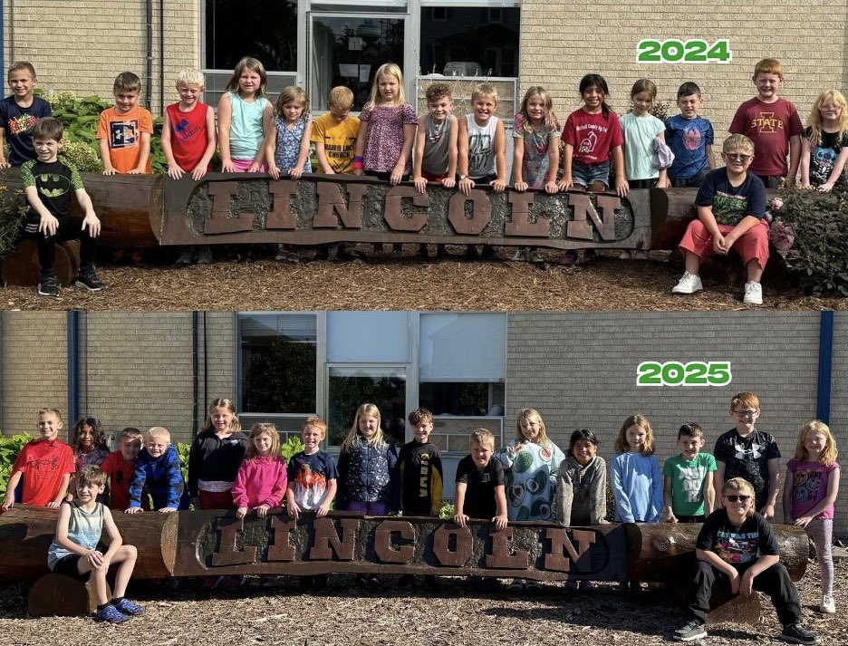 MrsO2ndGrade's tweet photo. How it started vs how it ended 💚😎#thatsawrap #classof2035 #osagegreendevils https://t.co/IYfnbUBy8b