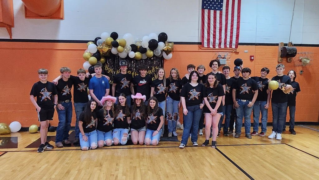 8th Grade Promotion Party 2025!  Some left before the picture was taken, but a great time was had by all.  We look forward to all the future accomplishments of the class of 2029!  CO is One Community, One School, One Family...Trojan Proud!