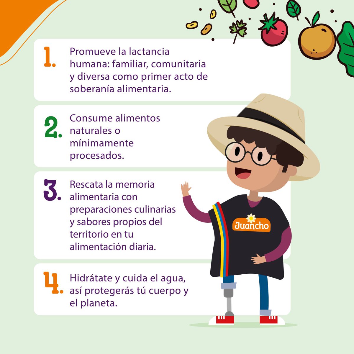 Hoy es el Día de la Nutrición en Colombia y desde #BienestarFamiliar promovemos la importancia de una alimentación natural y saludable.🥦🥑

En la imágenes les compartimos algunas formas para hacerlo.🍶🍓

¡Desliza! 👉🏾