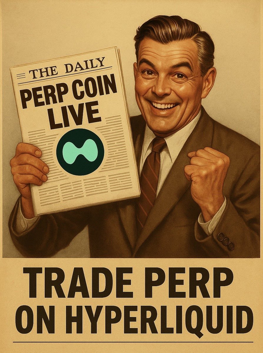 Another huge milestone achieved!   

$PERP is live on Hypercore! Core and EVM contracts have been linked and the token is tradable on <a href="/HyperliquidX/">Hyperliquid</a> spot.   

As people can see these past few weeks, Hyperliquid is just getting started and our team is excited to be along for the