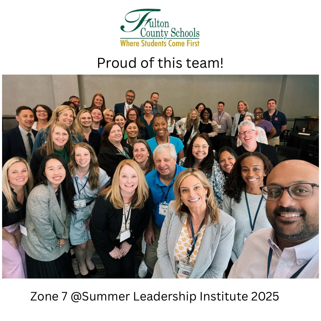 Dr. Crumbley (@fultonzone7) on Twitter photo Today was the Summer Learning Institute <a href="/FultonCoSchools/">FultonCountySchools</a> & I am so proud of the principals & APs in my zone who presented best practices so that other leaders across the district could learn from them!
Here is our group selfie - love this team!! #teamwork #Zone7
💯🔥 Today was the Summer Learning Institute <a href="/FultonCoSchools/">FultonCountySchools</a> & I am so proud of the principals & APs in my zone who presented best practices so that other leaders across the district could learn from them!
Here is our group selfie - love this team!! #teamwork #Zone7
💯🔥