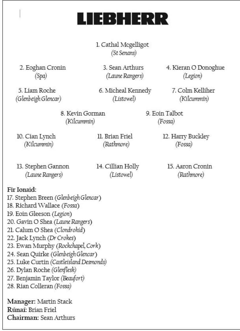 Kerry Inter-Firm GAA tweet media