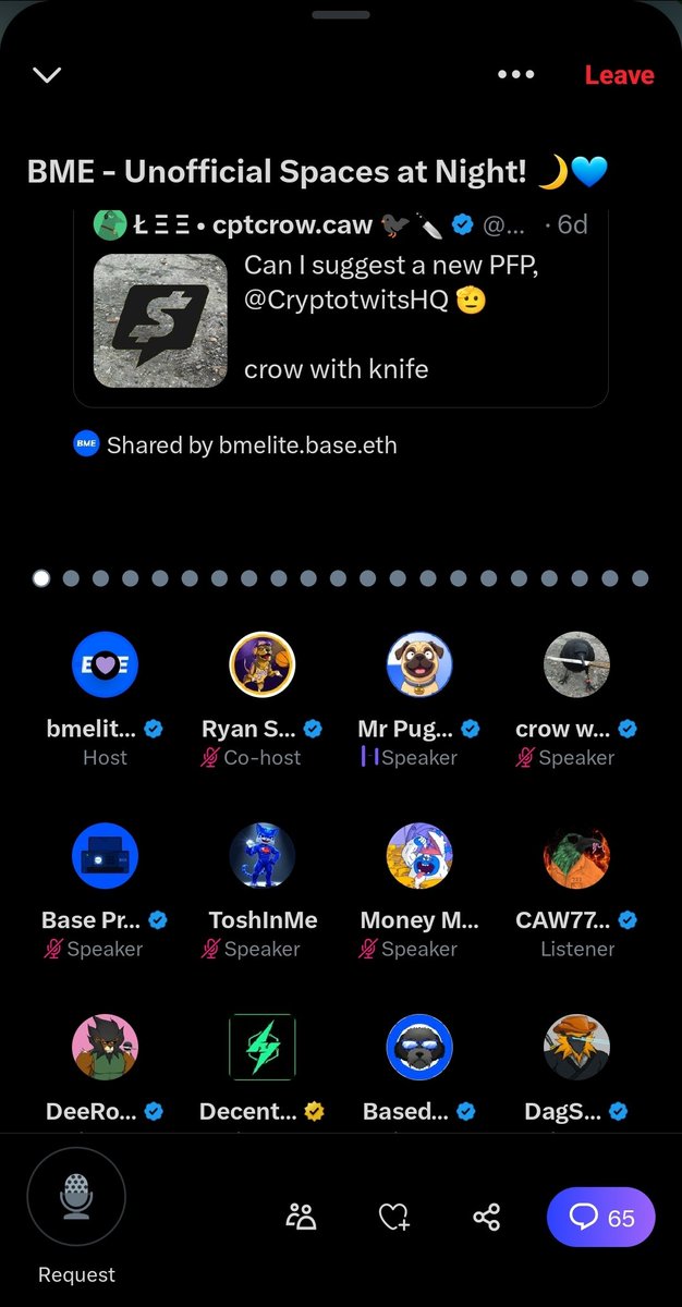 CAW777onCro (@caw777onx) on Twitter photo Came for the crows π¦ββ¬πͺ
Stayed for the community π«
Followed EVERYONE in this Space!
weβre in this together β€οΈβπ₯
$CAW is more than a token, itβs a movement
#CAW #CAW777 #CryptoFam
<a href="/CAW777onX/">CAW777onCro</a> $CAW Came for the crows π¦ββ¬πͺ
Stayed for the community π«
Followed EVERYONE in this Space!
weβre in this together β€οΈβπ₯
$CAW is more than a token, itβs a movement
#CAW #CAW777 #CryptoFam
<a href="/CAW777onX/">CAW777onCro</a> $CAW