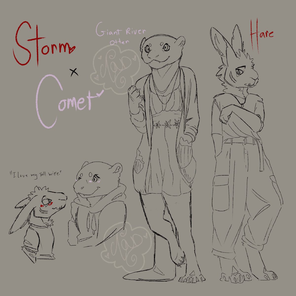 whisperedclouds's tweet photo. oh!! have val/june &amp; storm/comet but furry too!

the art bug .. its getting me https://t.co/5MCtDSiyYG