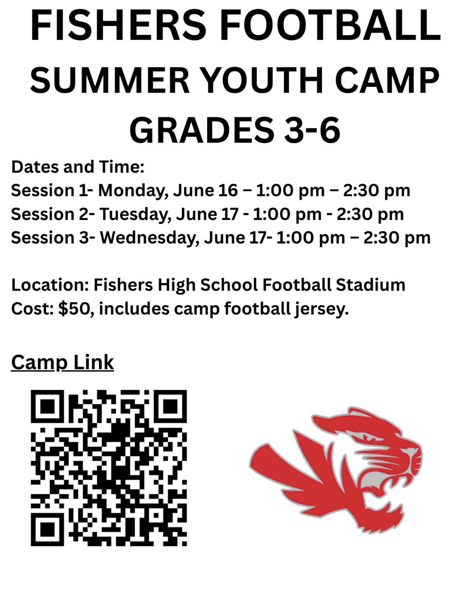 FballTiger's tweet image. Calling all players and future Tigers!! 📣📣📣
Sign up for our summer camps!! All the information is in the pictures below! Can’t wait to see you there!!! 🏈 🏈 🏈