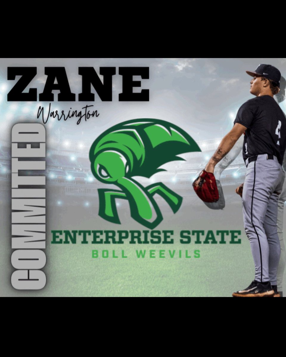 Zane Warrington (@zanewarrington4) on Twitter photo Excited to announce my commitment to <a href="/EnterpriseState/">Enterprise State</a> I would like to thank God, family, and everyone that helped me along the way! <a href="/weevilathletics/">Enterprise State Athletics</a> <a href="/coachbfric/">Bubba Frichter</a> <a href="/Coach_MCcu/">Brett McCullough</a> <a href="/Aggie__Baseball/">Tate Aggies Baseball</a> <a href="/nextlevelbb/">Next Level Baseball</a> Excited to announce my commitment to <a href="/EnterpriseState/">Enterprise State</a> I would like to thank God, family, and everyone that helped me along the way! <a href="/weevilathletics/">Enterprise State Athletics</a> <a href="/coachbfric/">Bubba Frichter</a> <a href="/Coach_MCcu/">Brett McCullough</a> <a href="/Aggie__Baseball/">Tate Aggies Baseball</a> <a href="/nextlevelbb/">Next Level Baseball</a>