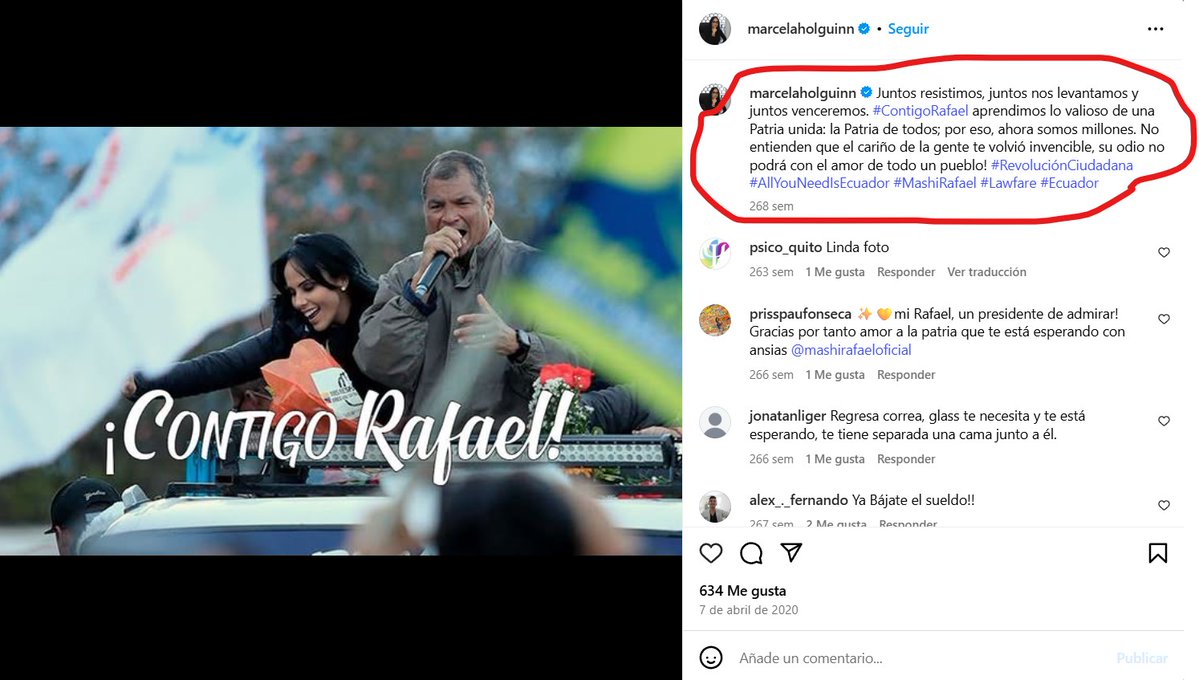 Beatriz (@betyalva1937) on Twitter photo Esto publicaba en su cuenta de Instagram, hace 5 años Marcela Holguin. <a href="/DanielNoboaOk/">Daniel Noboa Azin</a> Cómo nos puede hacer esto Presidente?
Exijo que la saque a esa mujer. Que parte de NO QUEREMOS CORREISTAS no entiende?
Existen miles de mensajes en rechazo a ésta mujer (como a otros Esto publicaba en su cuenta de Instagram, hace 5 años Marcela Holguin. <a href="/DanielNoboaOk/">Daniel Noboa Azin</a> Cómo nos puede hacer esto Presidente?
Exijo que la saque a esa mujer. Que parte de NO QUEREMOS CORREISTAS no entiende?
Existen miles de mensajes en rechazo a ésta mujer (como a otros