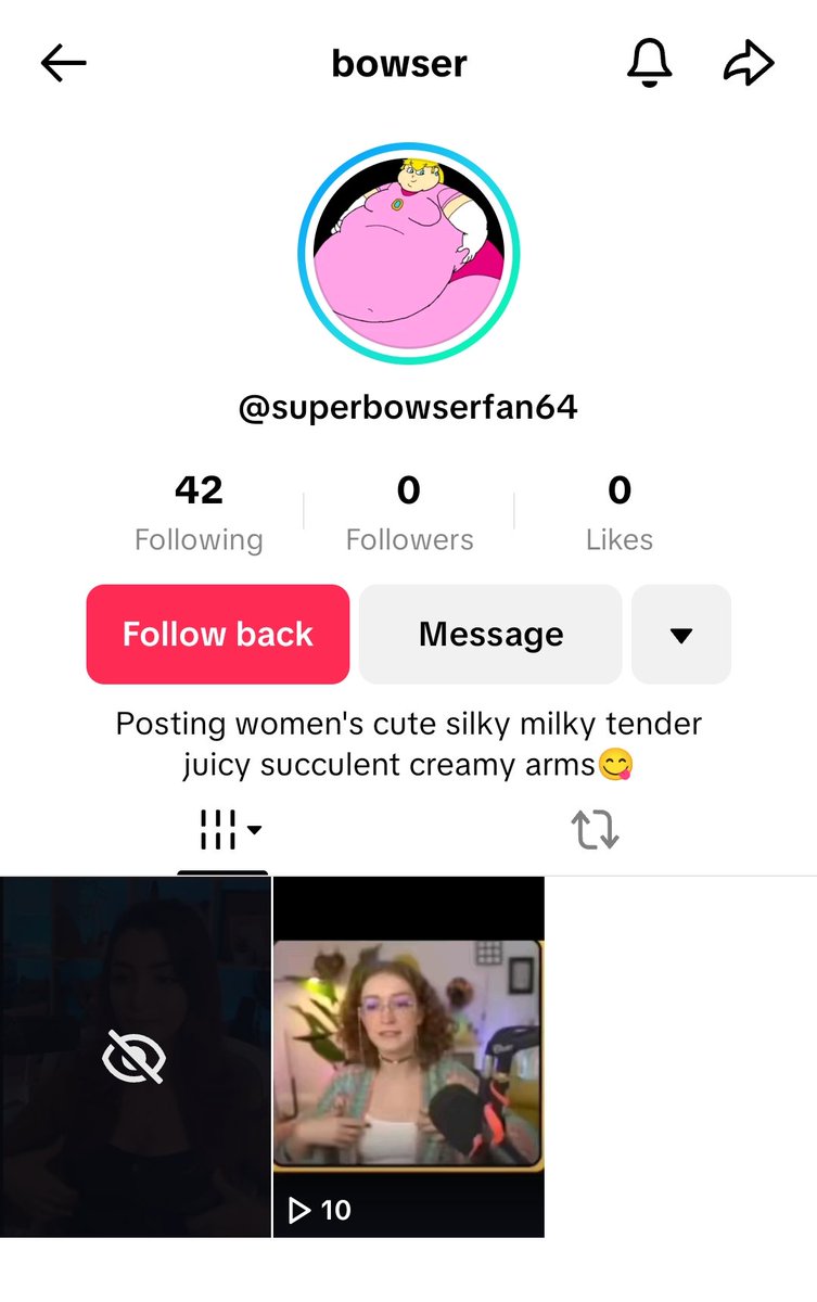 Entirely different topic but very important!! This creep is back on their bullshit aka taking clips of women and femme presenting people and sexualizing them. Please, block and report them everywhere.