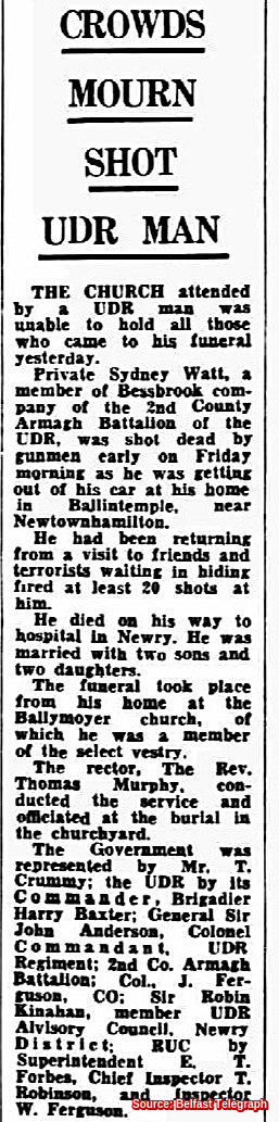 OnThisDayPIRA's tweet photo. #OnThisDay in 1973 the IRA murdered Sidney Watt, 35. Married father of 4. Farmer/off duty UDR shot  Ballintemple, Newtownhamilton. IRA waited for his return home 1:25am. Wife ran to car &amp; suggesting getting brother. He replied “It’s no good, I’m dead” https://t.co/QTx2WH4elT #OTD https://t.co/P480W4jo80