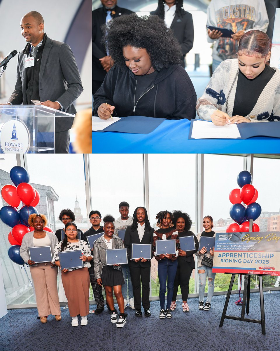 DC Department of Employment Services (@does_dc) on Twitter photo Today we celebrated youth stepping into full-time apprenticeships with <a href="/HowardU/">Howard University</a>!
We also uplifted youth pathways with MC Dean & <a href="/JoinBuildwithin/">BuildWithin</a>—powering DC’s future in trades & tech.
Congrats to our apprentices! 👏
🔗 does.dc.gov | skillsnation.org Today we celebrated youth stepping into full-time apprenticeships with <a href="/HowardU/">Howard University</a>!
We also uplifted youth pathways with MC Dean & <a href="/JoinBuildwithin/">BuildWithin</a>—powering DC’s future in trades & tech.
Congrats to our apprentices! 👏
🔗 does.dc.gov | skillsnation.org