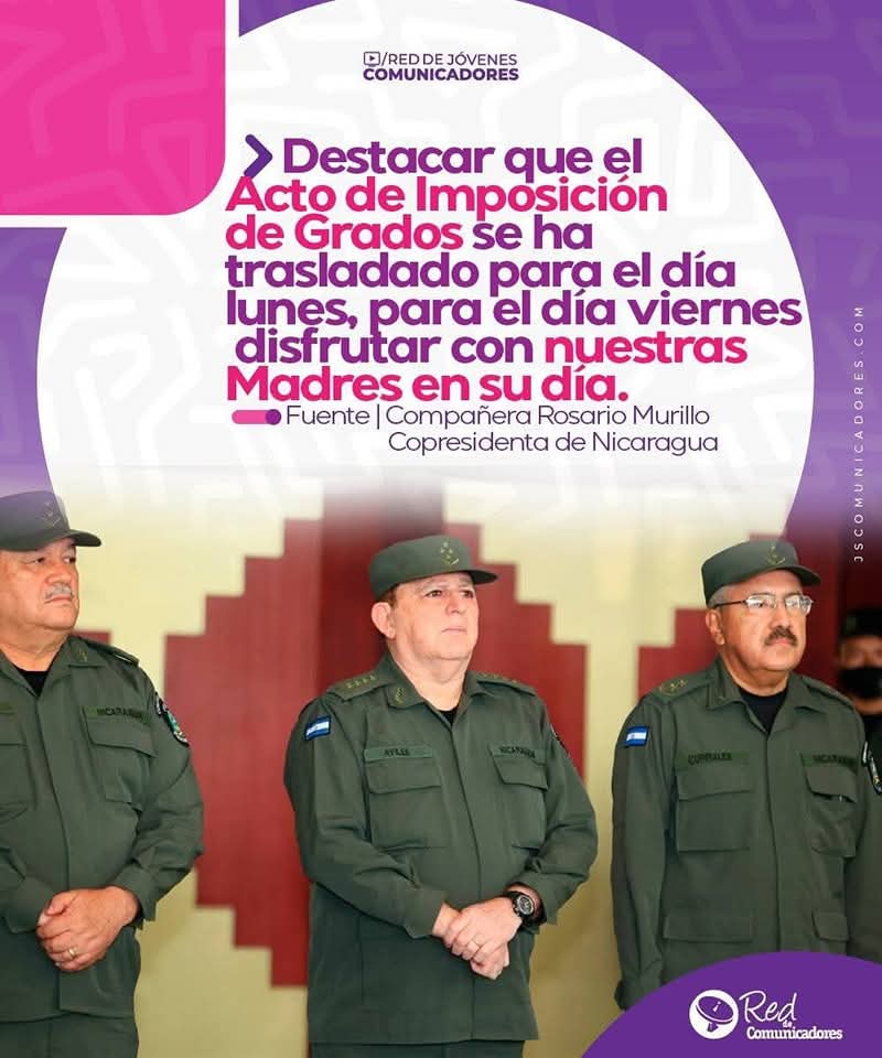 #Nicaragua 🇳🇮 || 🔰 Principales Anuncios de nuestra Co-presidenta, Cra. Rosario Murillo en su comunicación del mediodía de hoy miércoles 28 de mayo. 
✊🇳🇮🖤❤️
 #4619SiempreMásAllá
 #ManaguaSandinista
 #SomosUNAN
