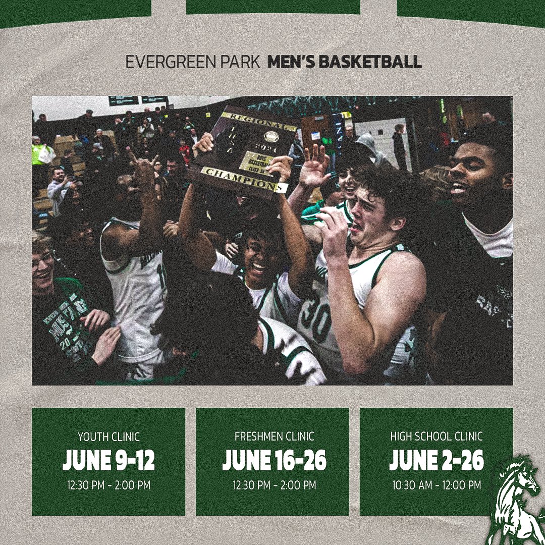 🏀 Evergreen Park Basketball Summer Camps Are Here!
📣 Open to: Youth (Grades 3-8), Incoming Freshmen, and Current High School Players
📅 June 2025 – Multiple sessions and levels
🔥 Build skills, compete, and prepare for the season!
📩 Sign up here: manage.snap.app/register/everg…