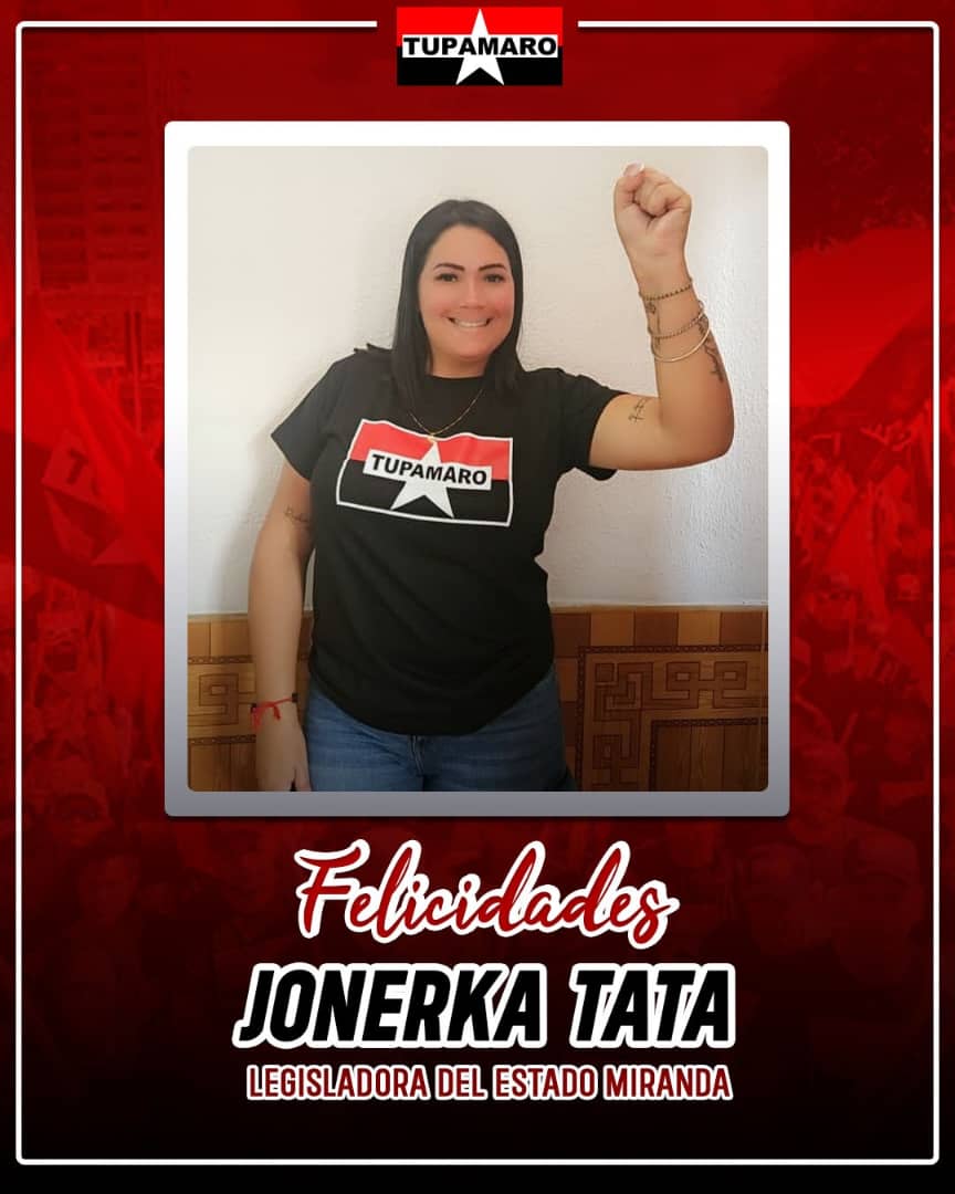 @PORTUGUESAMRT2 (@portuguesamrt2) on Twitter photo La Militancia del Estado Portuguesa Felicita a nuestra hermana Jonerka Tata, cómo Legisladora del Estado Miranda.
<a href="/NicolasMaduro/">Nicolás Maduro</a>
#TupamaroEjemploDeLucha
#VictoriaPopular La Militancia del Estado Portuguesa Felicita a nuestra hermana Jonerka Tata, cómo Legisladora del Estado Miranda.
<a href="/NicolasMaduro/">Nicolás Maduro</a>
#TupamaroEjemploDeLucha
#VictoriaPopular