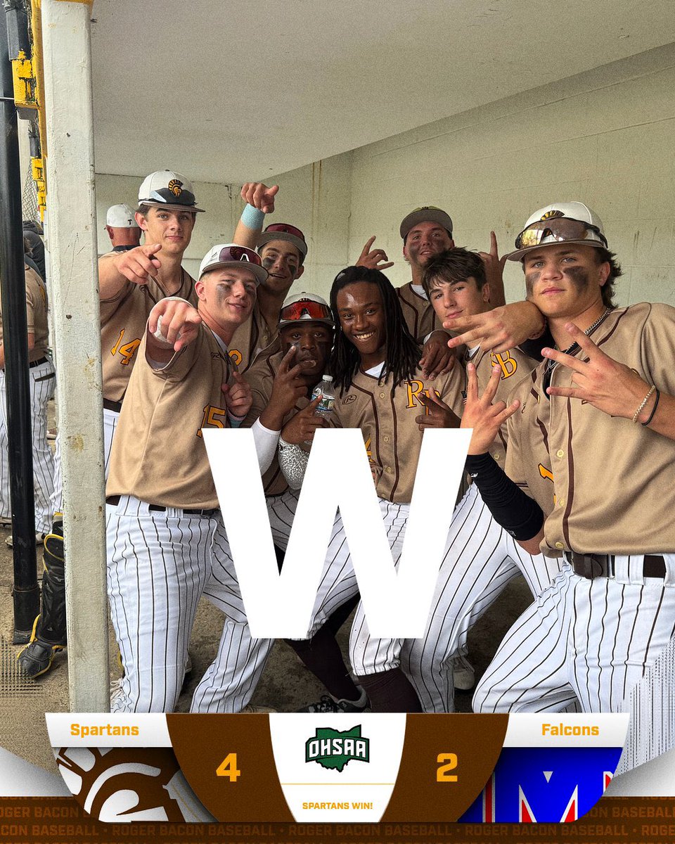Roger Bacon Athletics (@rbspartans) on Twitter photo We are entertained.
<a href="/RBHS_Baseball/">Roger Bacon Baseball</a> has earned their spot in this Friday’s District Championship game after a 4-2 win over Clinton Massie ‼️
#HailSpartans We are entertained.
<a href="/RBHS_Baseball/">Roger Bacon Baseball</a> has earned their spot in this Friday’s District Championship game after a 4-2 win over Clinton Massie ‼️
#HailSpartans