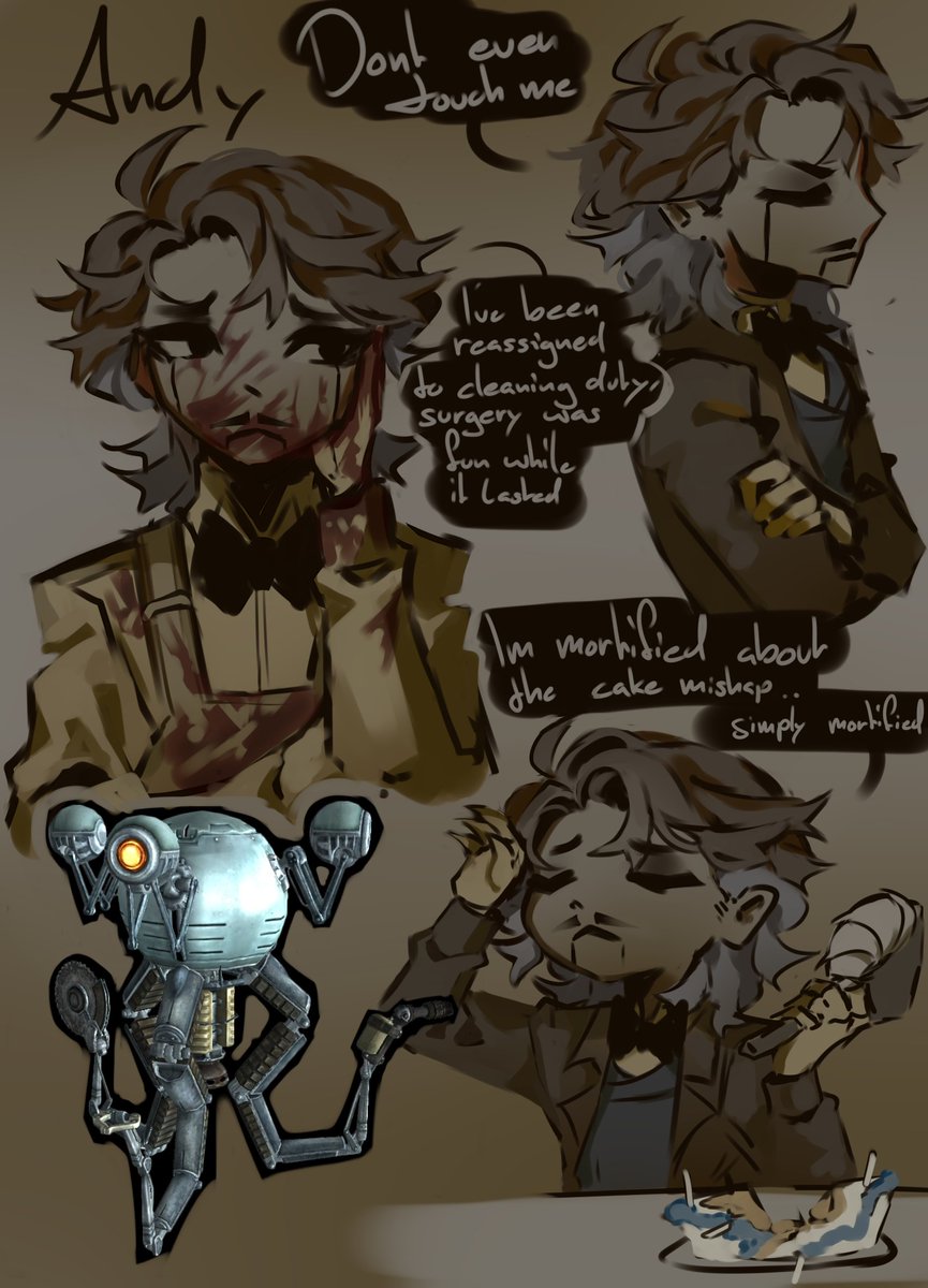 Asukeq1's tweet photo. The three robots redrawn as humans 

#Fallout4 #Falloutfanart #Fallout #artmoots https://t.co/VSWQdJYGUd