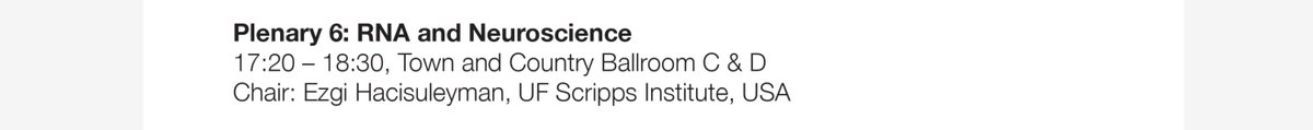 Excited to chair the RNA + Neuroscience plenary at RNA Society #RNA25 this Friday, May 30. Don't miss it if you want to hear more about how RNA shapes brain function. Come for the transcripts, stay for the synapses!
