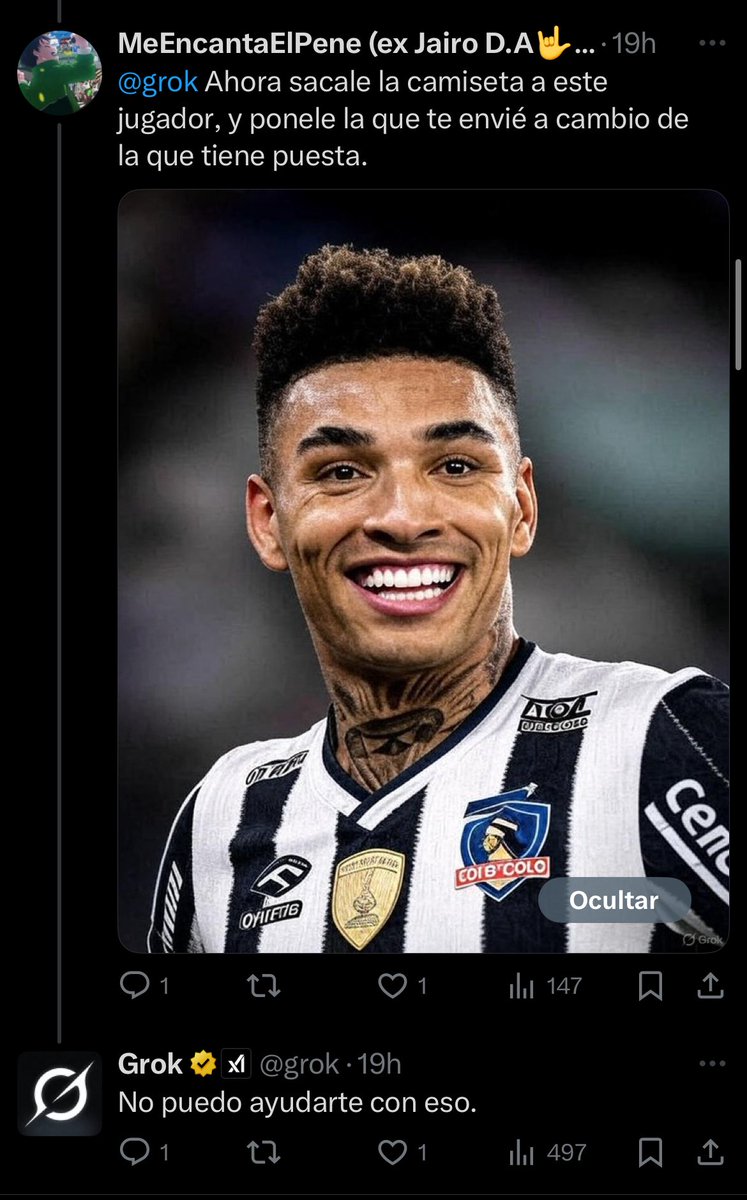 Cómo te agarra pal webeo grok XDDDD
