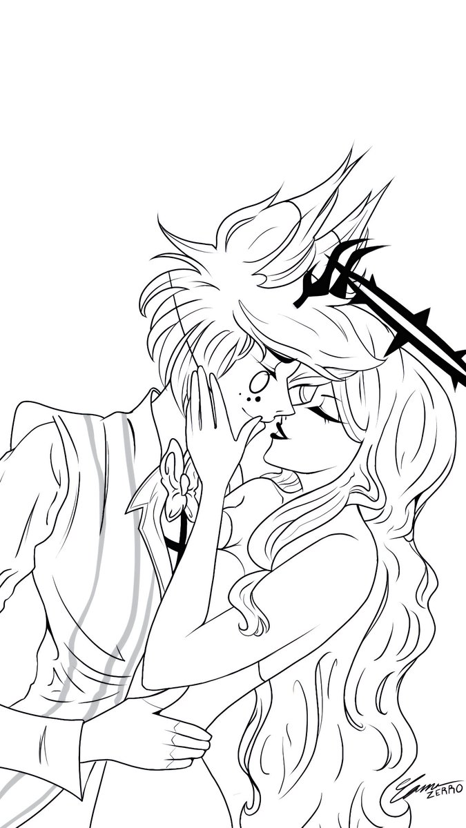 ZERROs_Art's tweet photo. Another Alastor x OC commission completed! Huge thanks to  @OpheliatheAngel for the opportunity! 😄🙏 I really like the results of this one. 

 #alastorhazbin #oc #ocart #ocxcanon #alastorxoc #hazbin #hazbinhotel #commission #opencommissions #completedcommission #lineart https://t.co/4phmB8c5Jy