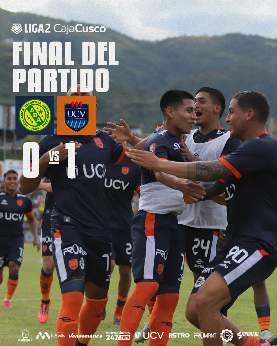 ⏱️ 𝐅𝐢𝐧𝐚𝐥 𝐝𝐞𝐥 𝐩𝐚𝐫𝐭𝐢𝐝𝐨

𝙰𝙳𝙰 𝙹𝙰É𝙽 0️⃣ 🆚 1️⃣ 𝚄𝙲𝚅

#VallejoEsTrujillo 🟠🔵🟠