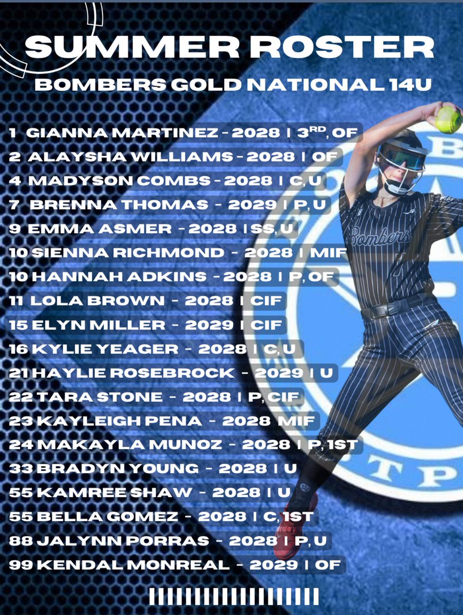 Let Summer Softball begin! This is going to be fun!! #BombersNation #BombersAcademy