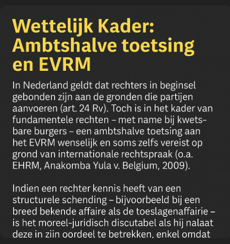 Denco_nft's tweet photo. 📜 Wat als jouw zaak strandt...
...omdat je de wet niet expliciet noemt?
Het gebeurt elke dag. De rechter zwijgt.
Maar het recht mag niet stil blijven.
🧠 6 slides — juridisch én menselijk
#Toeslagenaffaire #EVRM #DutchState
📢 Retweet als jij vindt dat gerechtigheid
zichtbaar en eerlijk moet zijn.
@advocatenorde (Nederlandse Orde van Advocaten)
@rechtspraak (officiële account Rechtspraak NL)
@nosnieuws / @nrc / @trouw / @volkskrant
@MarianneZw (Marianne Zwagerman – mediatwitter)
@AndreMeijer_ (juridisch scherp)
@hugodejonge (strategisch controversieel)