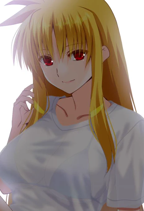 フェイトさんお誕生日おめでとう! のフェイトさん透け透けTシャツ^^ #フェイト・テスタロッサ誕生祭2025 #フェイト・テスタロッサ生誕祭2025 #フェイト・T・ハラオウン誕生祭2025 #フェイト・T・ハラオウン生誕祭2025