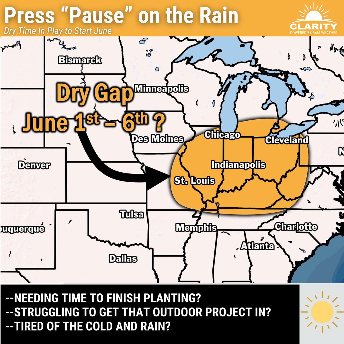 Some lingering, isolated showers can't be ruled out, but in general we are cautiously optimistic in regards to a gap in the active pattern 😁. Don't worry, we all muttered "we'll believe it when we see it" today as well when looking at models 🤣🤣 but seriously guys it looks good