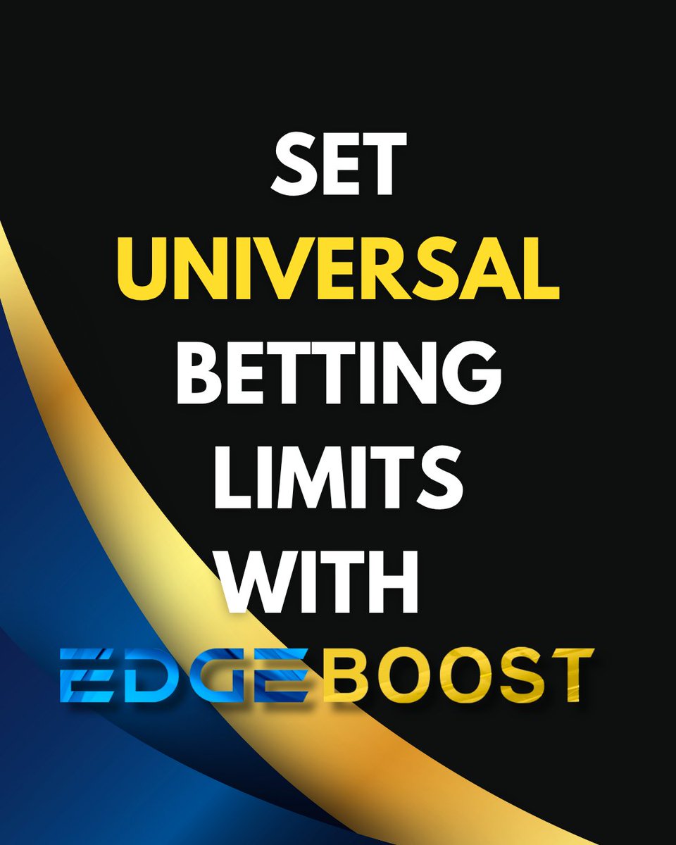 edgeboostbets's tweet image. Set universal betting limits with EdgeBoost for responsible gambling!!