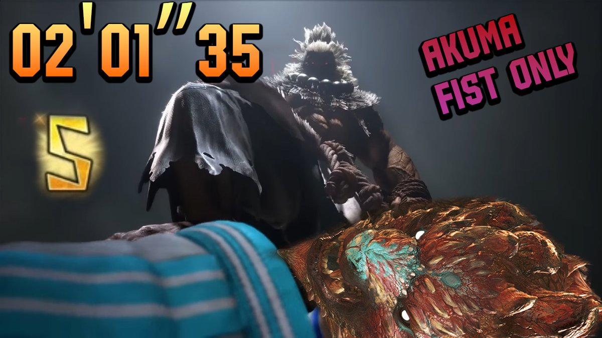 My new video is up!
This is the 3* Anjarakan arena with Akuma in 02'01''35

I could get sub 2 since I saw some people were using the HBG demon ammo and I messed up a lot of things like the Tempered wound knockdown

In any case, if you're curious look this tweet reply below!
⬇️⬇️