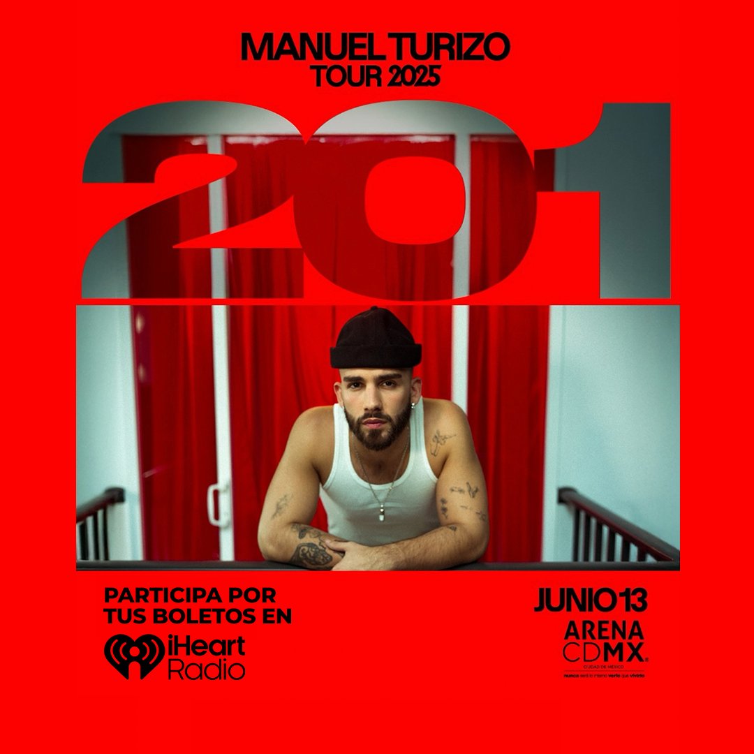 iHeartRadioMx (@iheartradiomx) on Twitter photo 🔰🎼 ¡Pásale por aquí para registrarte y participar por un par de boletos para el concierto de <a href="/ManuelTurizoMTZ/">Manuel Turizo Zapata</a>! 🪩🎶🎟️🎟️
Registro➡️ iheartradio.mx/turizo-en-la-a… 🔰🎼 ¡Pásale por aquí para registrarte y participar por un par de boletos para el concierto de <a href="/ManuelTurizoMTZ/">Manuel Turizo Zapata</a>! 🪩🎶🎟️🎟️
Registro➡️ iheartradio.mx/turizo-en-la-a…