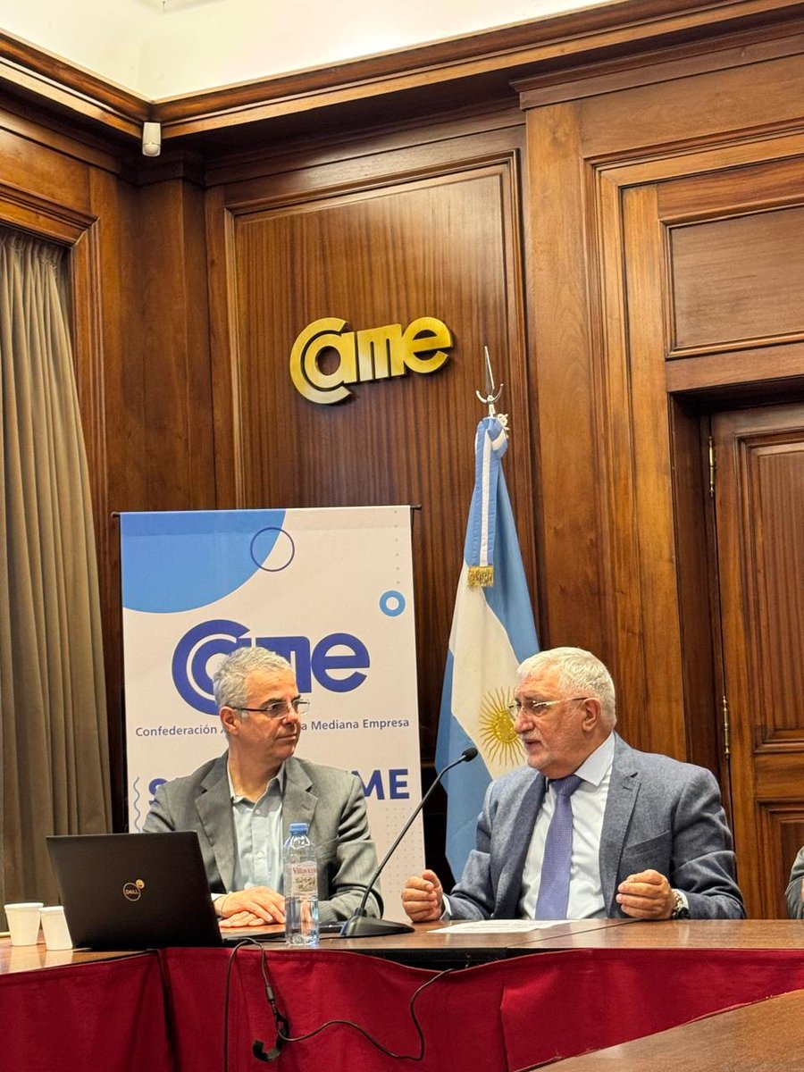 AngiulliS's tweet photo. . Hoy junto a mi hija Francisca Angiulli participamos del primer encuentro del Ciclo de Formación para Empresarios Pyme, realizado en alianza con el ITBA y la Fundación Dom Cabral Brasil  Esta jornada estuvo organizada por Confederación Argentina de la Mediana Empresa (CAME). https://t.co/Yb2qgOVo7m