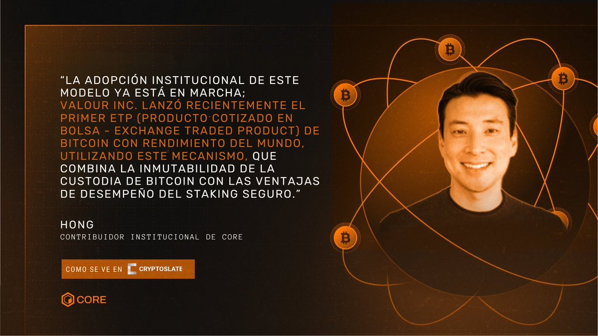 El primer ETP de Bitcoin con rendimiento del mundo ya está activo y es impulsado por Core. 🔶

<a href="/ValourFunds/">Valour</a> está utilizando el staking de Bitcoin en Core para ofrecer rendimiento real sin comprometer la custodia.

Como se vio en <a href="/CryptoSlate/">CryptoSlate</a>, la adopción institucional ya está en