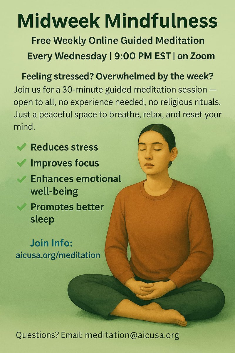 MidWeek Mindfulness happening every wednesday 9PM.EST