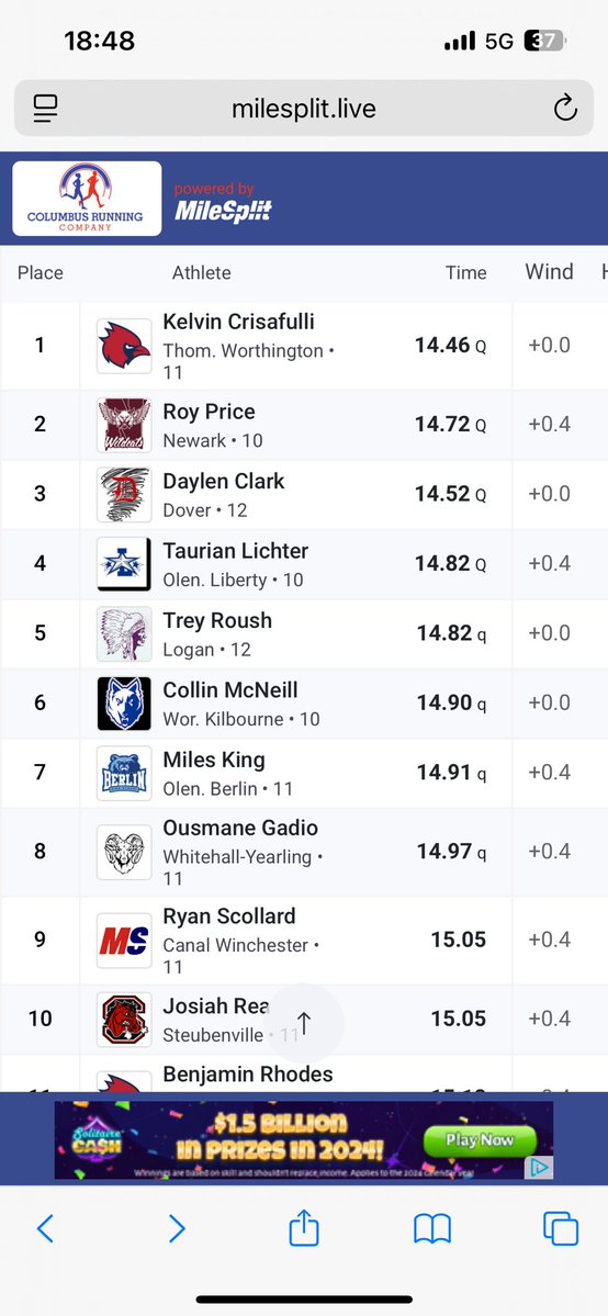 Marc Montella (@marcmontella) on Twitter photo Roy won his heat and is onto Friday’s 110H regional final! <a href="/NewarkWildcats/">Newark Wildcat Athletics</a> <a href="/NHSWildcatsXC/">Newark High School Distance Squad</a> Roy won his heat and is onto Friday’s 110H regional final! <a href="/NewarkWildcats/">Newark Wildcat Athletics</a> <a href="/NHSWildcatsXC/">Newark High School Distance Squad</a>