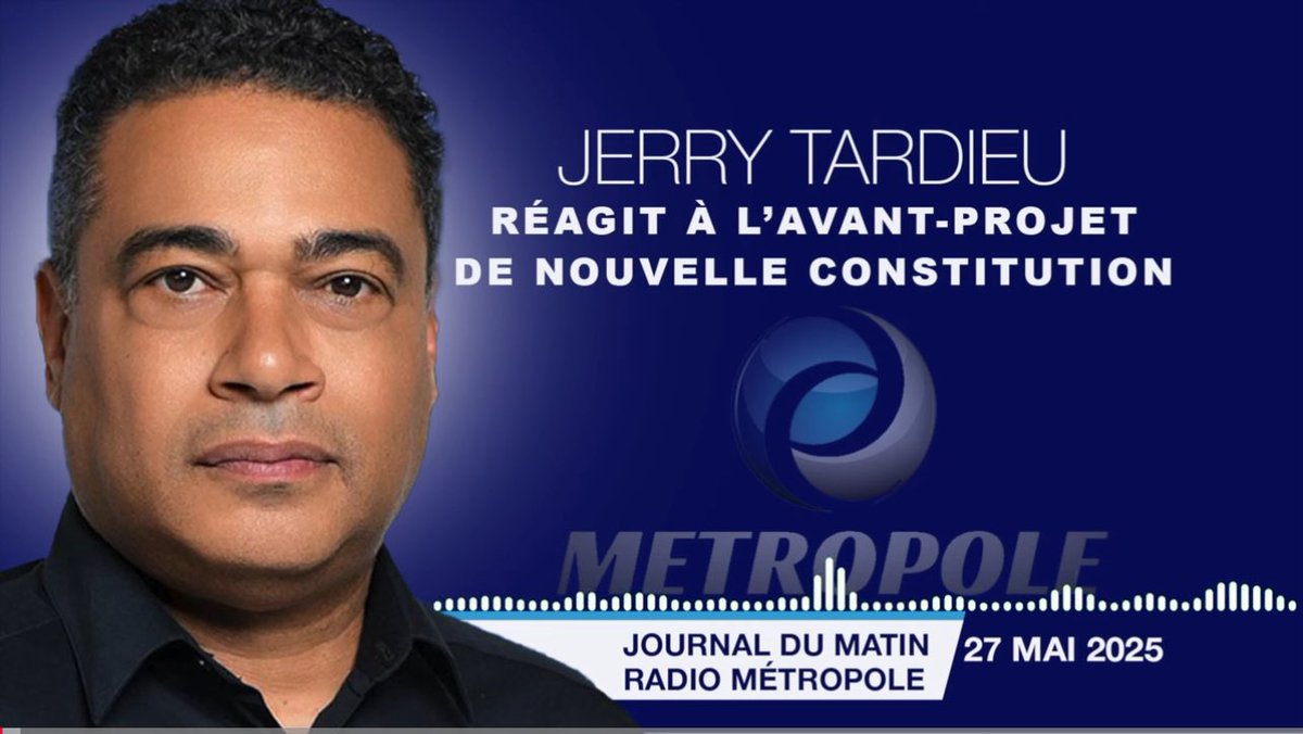 Au micro du journaliste Wendell Théodore,  de Radio <a href="/metropoleHT/">Métropole Haiti</a>, j'ai donné mon point de vue sur les inconvénients et les acquis de l'avant projet de nouvelle constitution qui fait actuellement débat dans la société haïtienne. Bonne écoute ! 
youtu.be/z_HHxSdpH2k