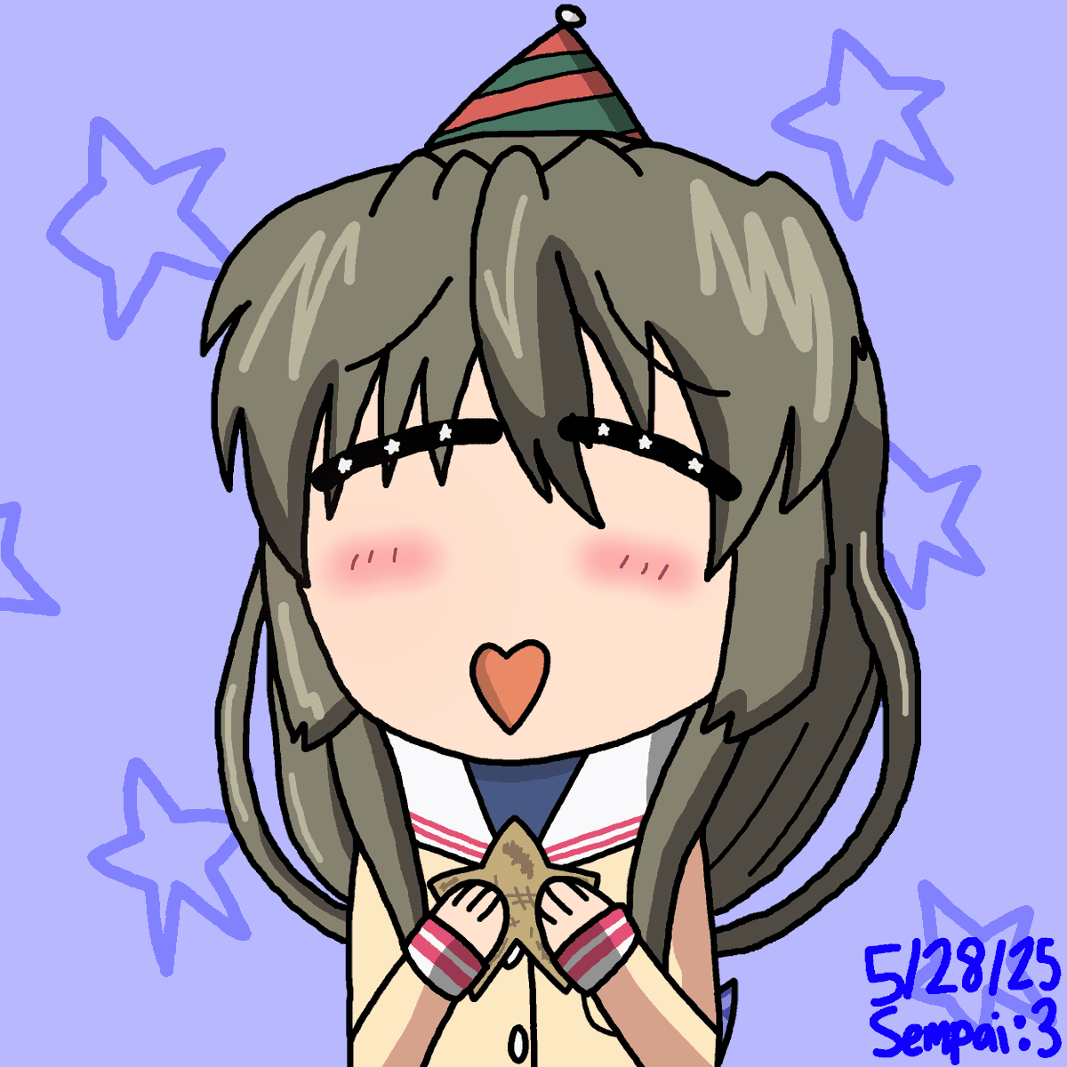 0n1g1r1Sempai's tweet photo. After days of procrastination preventing me from finishing her, I FINALLY got her art done....bloody hell XvX
I drew Fuko Ibuki from CLANNAD! I'm so glad I finally got her done and now I'm a satisfied riceball lel
#CLANNAD #KeyVisualArts https://t.co/fbsFe4XRcw