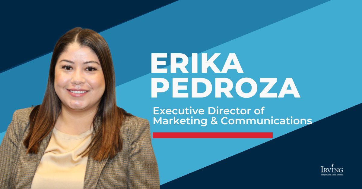 👏 A round of applause for Erika Pedroza, the new Executive Director of Marketing and Communications! 📰📣 Her expertise and experience will elevate our district’s story to new heights.