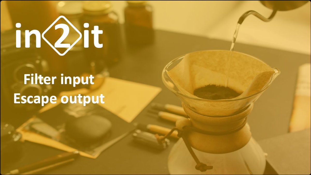 in2itvof's tweet image. Have you filtered, sanitised and validated your input lately? Are you escaping your output consistently? At a minimum, please use &quot;filter_var()&quot; with its collection of sanitisation and validation rules. #validateyourinput #in2share