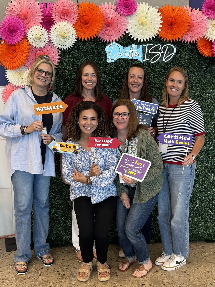 2,4,6,8! We loved the Math Institute! #DentonISD #MathTeachersAreFun