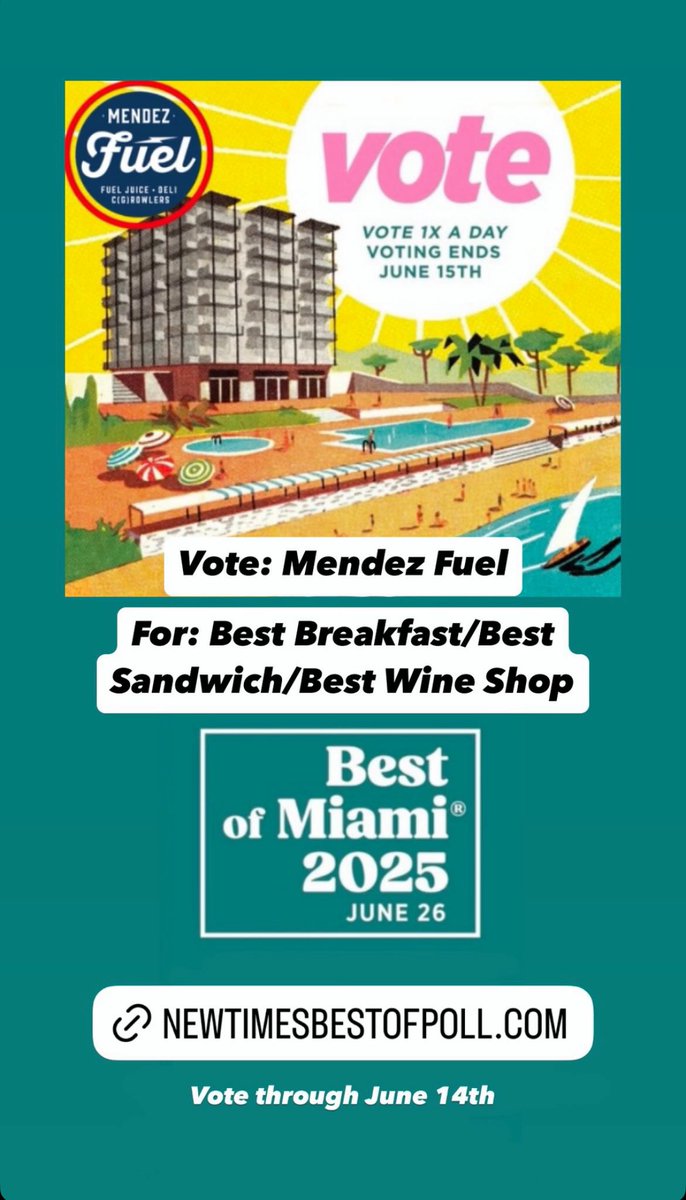 Vote Mendez Fuel for Best Breakfast, Best Sandwich, and Best Wine Shop at newtimesbestofpoll.com
Voting is open through June 14th-
Wish us luck🤞