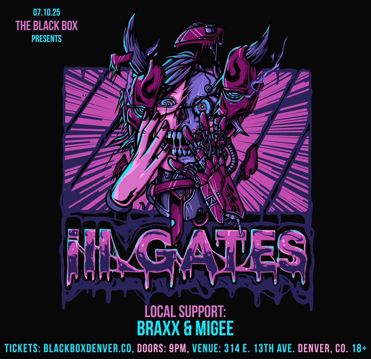 Re-schedule Announcement
07.10 (The Black Box)
<a href="/illGatesMusic/">ill.Gates</a> 
<a href="/braxxmusic/">Braxx</a> 
Migee
--
Tickets on-sale now!
bit.ly/IllGatesJuly10