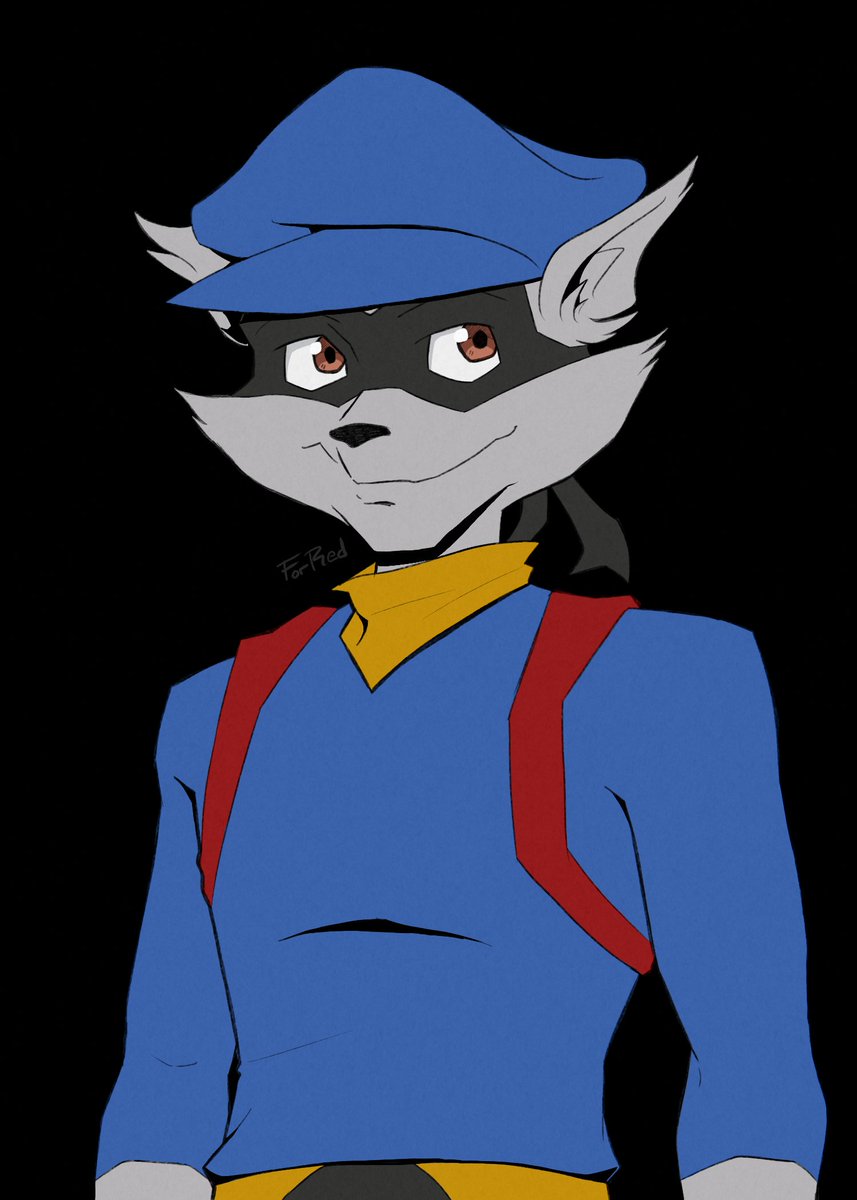 ForRed__'s tweet image. I like his first design with his lil red backpack #slycooper #slycooperfanart