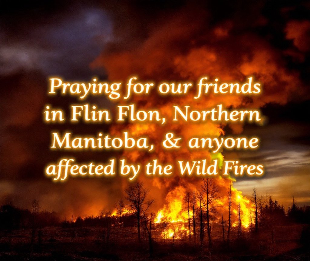 Offering our thoughts &amp; prayers to anyone affected by the ongoing wild fires here at home in Manitoba - &amp; anywhere that is impacting the safety of any community here or abroad. May there be a reprieve in the near future. Thinking of all those fighting the fires -heroes
🧯🚒🧑🏼‍🚒👨‍🚒👩🏽‍🚒