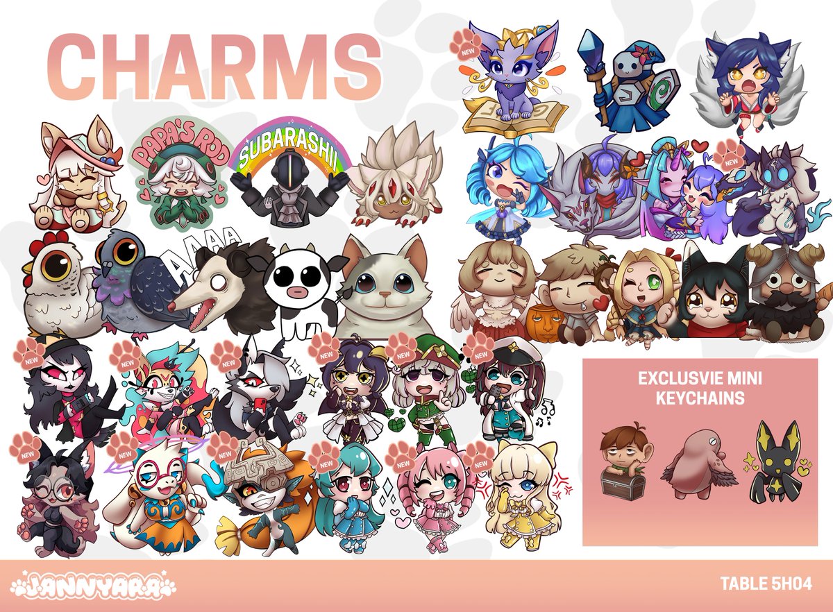 Jannyaaaa's tweet image. ✨ Dokomi 2025 catalogue ✨
📍Hall 5, Booth 5H04
I'm happy to announce that I will be at Dokomi again this year! This year I will be in the 18+ hall instead of the regular hall! I've also joined a stamp rally with some other artists this year!
#ArtistsofDokomi2025 #Dokomi2025