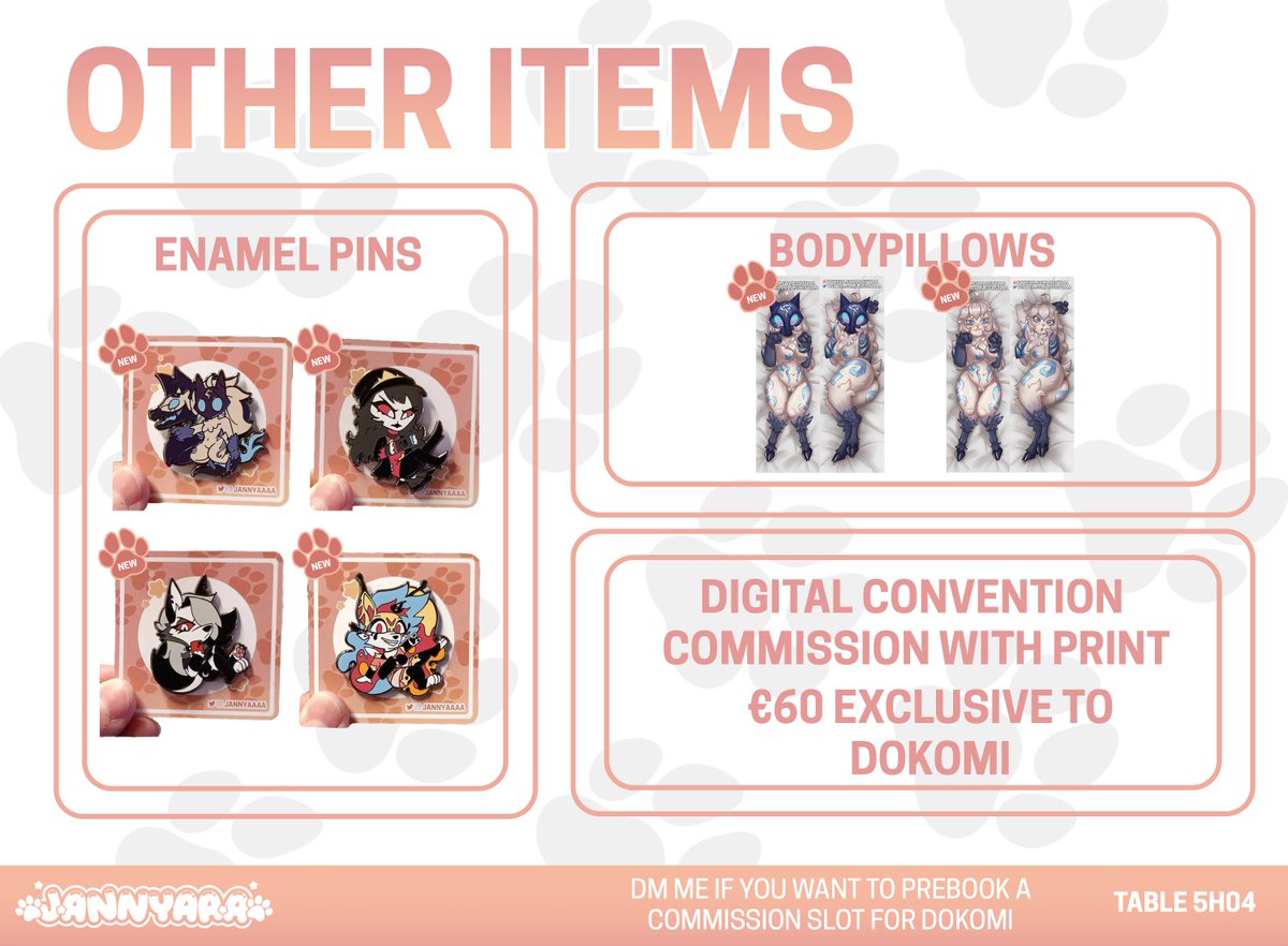 Jannyaaaa's tweet image. ✨ Dokomi 2025 catalogue ✨
📍Hall 5, Booth 5H04
I'm happy to announce that I will be at Dokomi again this year! This year I will be in the 18+ hall instead of the regular hall! I've also joined a stamp rally with some other artists this year!
#ArtistsofDokomi2025 #Dokomi2025