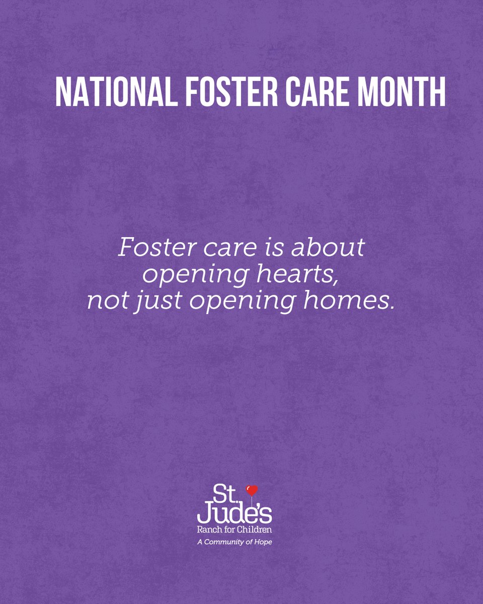 StJudesRanch's tweet image. You can still make an impact during National Foster Care Month. 💜
Swipe for some inspiration.
Learn more or make a donation at ow.ly/aJGh50W0wBn.
#CommunityofHope #FosterLove #FosterCare #FosterCareSystem #ThisIsFosterCare #nationalfostercaremonth