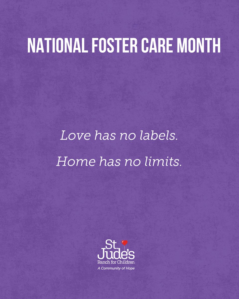 StJudesRanch's tweet image. You can still make an impact during National Foster Care Month. 💜
Swipe for some inspiration.
Learn more or make a donation at ow.ly/aJGh50W0wBn.
#CommunityofHope #FosterLove #FosterCare #FosterCareSystem #ThisIsFosterCare #nationalfostercaremonth